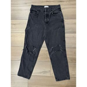 We The Free Jeans Women's Sz 27 Black Distressed Baggy Denim‎ Free People 4 boho